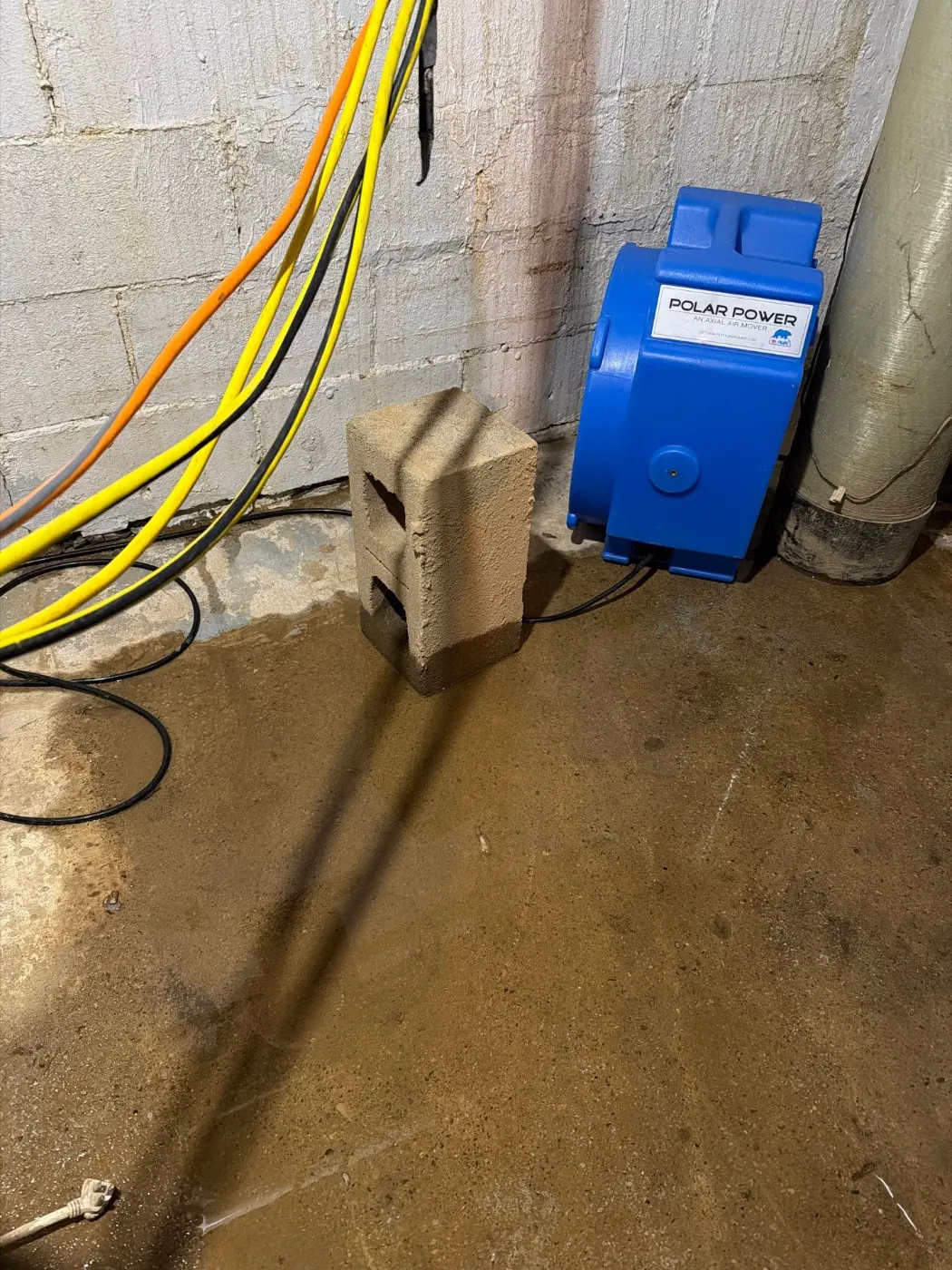 Basement water extraction in Hayden Run Indiana home